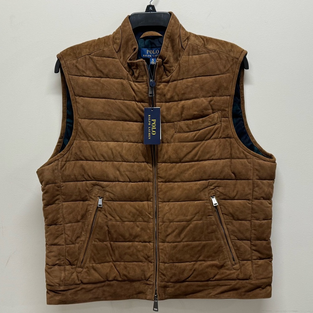 Polo Ralph Lauren Quilted Suede Vest